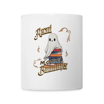 ScaryCute Book Lover Ghost Funny - Mug - white - Front