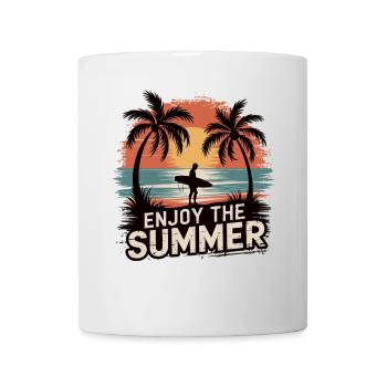 Sommer, Sonne, Strand: Dein neues T-Shirt - Tasse - Weiß - Vorne