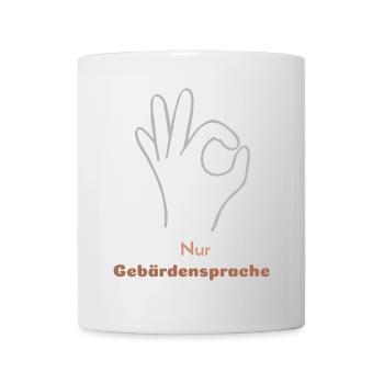Sign language only - Mug - white - Front