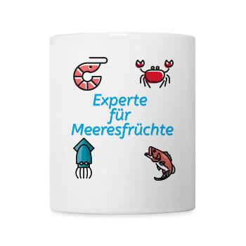 Experte für Meeresfrüchte - Tasse - Weiß - Vorne
