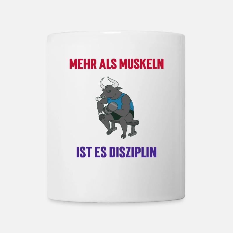 More than muscles, it's discipline - Mug - white