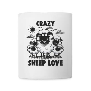 Funny Sheep Crazy Sheep Love - Mug - white - Front