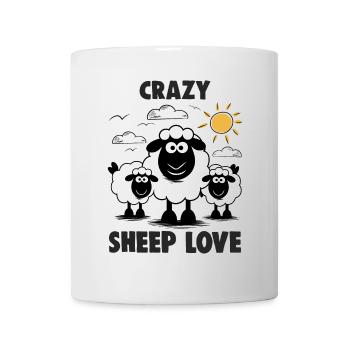 Funny Sheep Crazy Sheep Love - Mug - white - Front