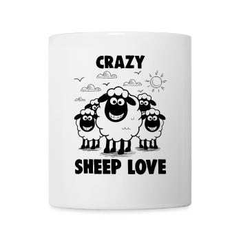 Funny Sheep Crazy Sheep Love - Mug - white - Front