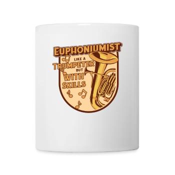 Euphonist wie ein Trompeter, aber mit Können - Tasse - Weiß - Vorne
