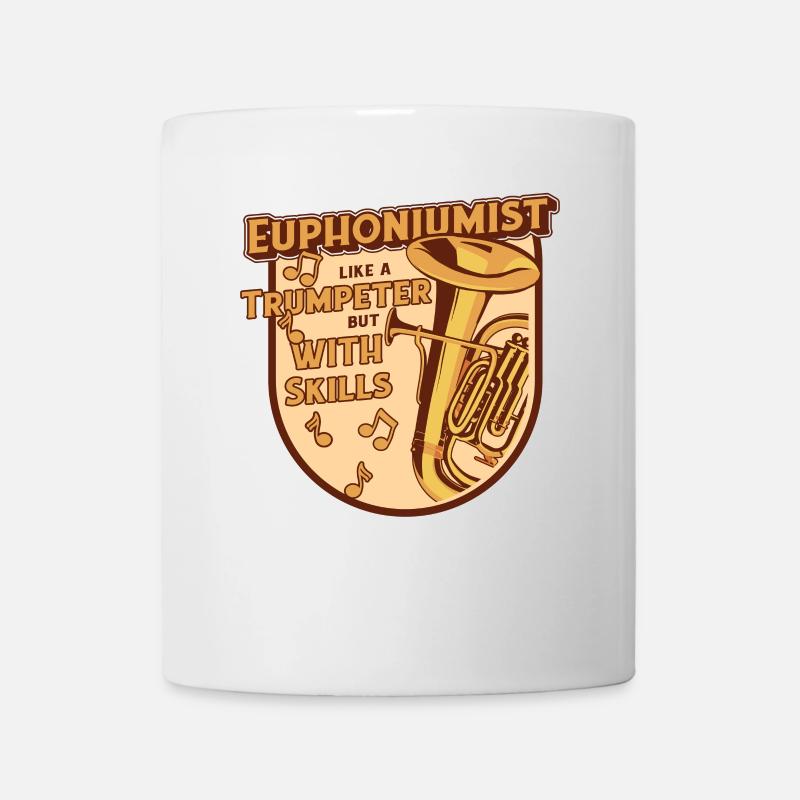 Euphonist wie ein Trompeter, aber mit Können - Tasse - Weiß