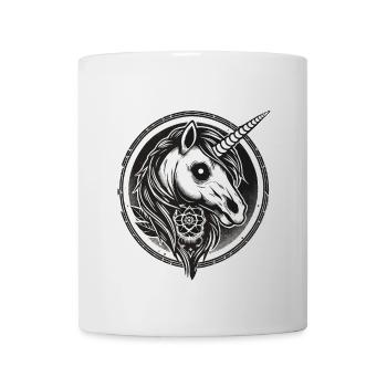 Creepy Gothic Unicorn Aesthetic Goth Design - Mug - white - Front