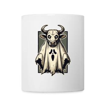 Creepy Cow Ghost Bull Sheet Costume Idea - Mug - white - Front