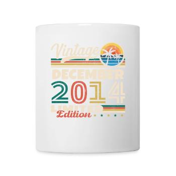 December 2014 Vintage Retro Birthday Gift - Mug - white - Front
