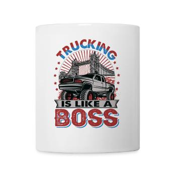Trucking is like a Redneck - Tasse - Weiß - Vorne
