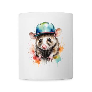 Opossum Snapback Cap Cool Tier Design Print - Mug - white - Front