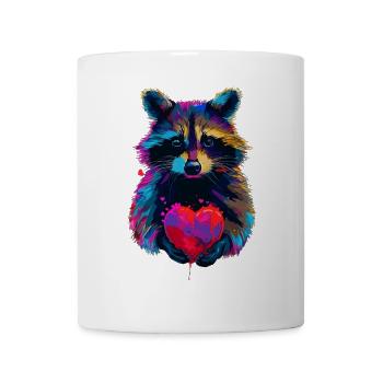 Raton laveur - Mug blanc - blanc - Devant