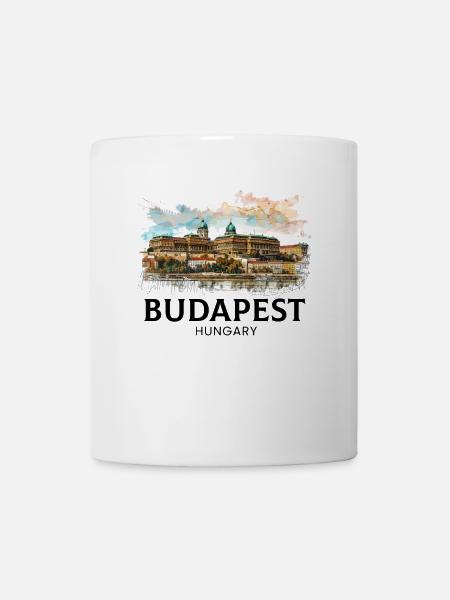 budapest Magyarorszag , Hungary - Tasse - Weiß