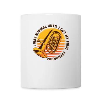 Ich war normal, bis ich mein erstes Euphonium bekam - Tasse - Weiß - Vorne