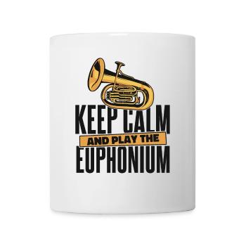 Keep Calm And Play The Euphonium Instrument - Mug - white - Front
