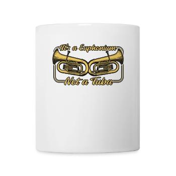 C’est un euphonium, pas un euphoniste de tuba - Mug blanc - blanc - Devant