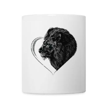 Löwe - Tasse - Weiß - Vorne