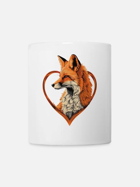 Fuchs - Tasse - Weiß