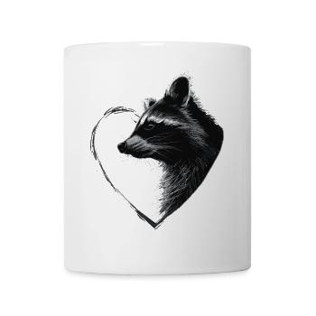 Raton laveur - Mug blanc - blanc - Devant