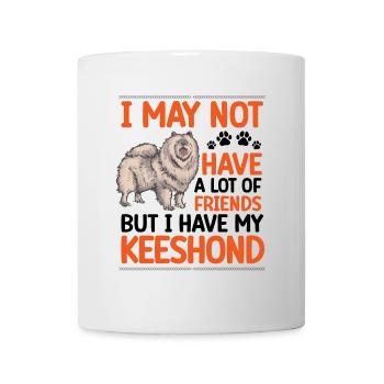Wolfspitz is my friend Keeshond - Mug - white - Front