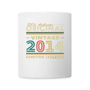 2014 Vintage Retro Geburtstagsgeschenk - Tasse - Weiß - Vorne