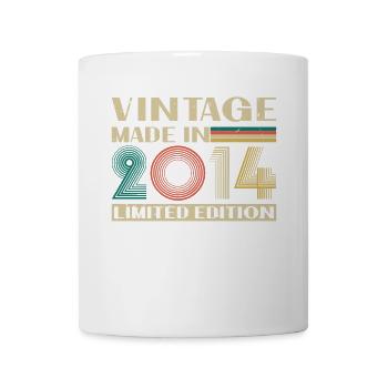 2014 Vintage Retro Birthday Gift - Mug - white - Front