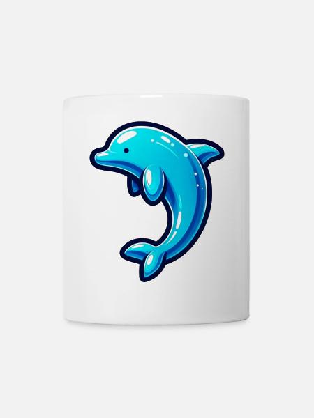 Delfin - Tasse - Weiß