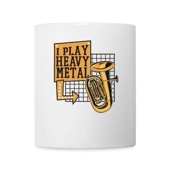 Je joue du heavy metal Euphoniste Euphoniste Joueur - Mug blanc - blanc - Devant