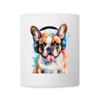 Bouledogue Français Casque Frenchie Dog - Mug blanc - blanc - Devant