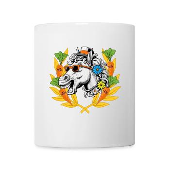 Pferd Pferdekopf Pferde Sieger Siegen Lorbeerkranz - Tasse - Weiß - Vorne