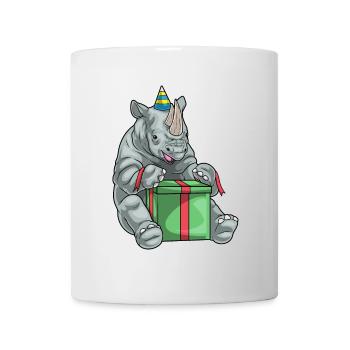 Forfait anniversaire Rhino - Mug blanc - blanc - Devant