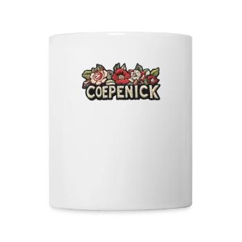 Berlin Köpenick Souvenir Cöpenick Broderie florale - Mug blanc - blanc - Devant