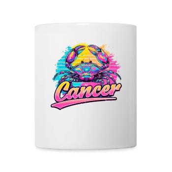 Cancer Horoscope Sign Astrology Vintage Design. - Mug - white - Front