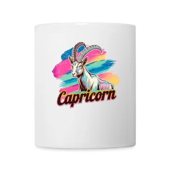 Capricorn Horoscope Astrology Sign Vintage Design. - Mug - white - Front