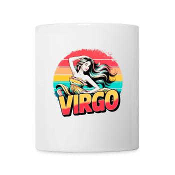 Virgo Horoscope Astrology 80s 90s Vintage Sign. - Mug - white - Front