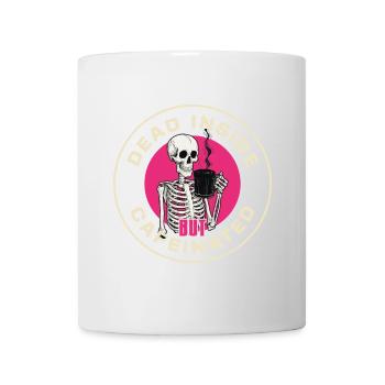 Coffee Halloween Skeleton Coffee Lover Saying - Mug - white - Front