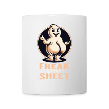 Freak dans la feuille drôle de conception fantôme - Mug blanc - blanc - Devant
