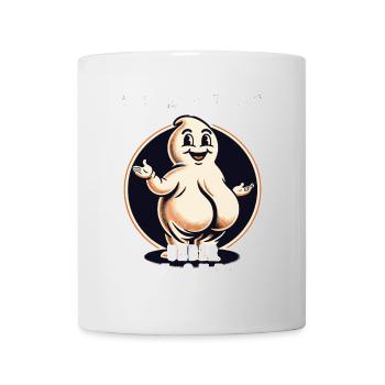 Lustiges Gespenster Design Last Minute Kostüm - Tasse - Weiß - Vorne