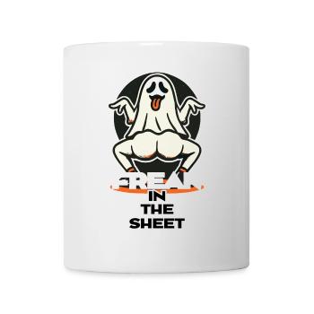 Freak in the Sheet Lustiges Gespenster Design - Tasse - Weiß - Vorne