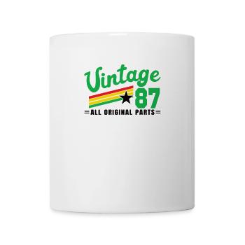 1987 Anniversaire Vintage Toutes les pièces d’origine No III - Mug blanc - blanc - Devant