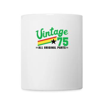 1975 Anniversaire Vintage Toutes les pièces d’origine No III - Mug blanc - blanc - Devant