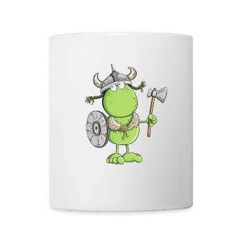 Drôle de grenouille Viking - Mug blanc - blanc - Devant