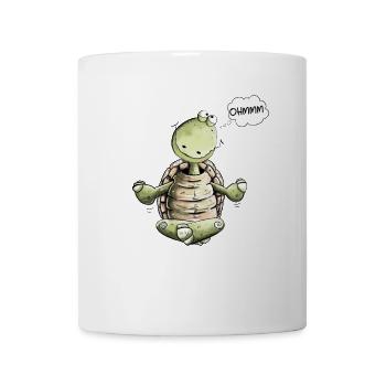 Tortue Yoga Ohmmm - Mug blanc - blanc - Devant