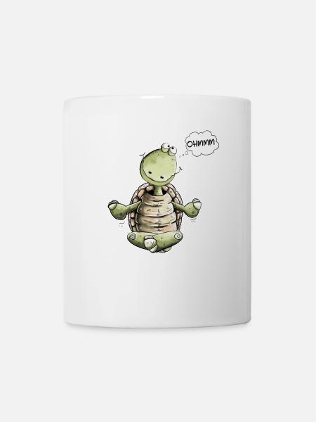 Tortue Yoga Ohmmm - Mug blanc - blanc