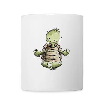 Yoga Turtle Frissons - Mug blanc - blanc - Devant