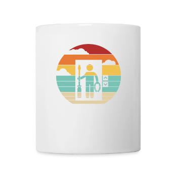 Retro Reparatur Inspektor Techniker Aufzug - Tasse - Weiß - Vorne
