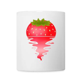 Sunset Fraise - Mug blanc - blanc - Devant
