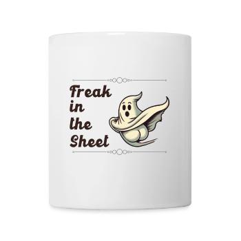 Freak dans la feuille drôle de conception fantôme - Mug blanc - blanc - Devant