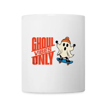 Fantôme d’Halloween effrayant drôle de dicton - Mug blanc - blanc - Devant