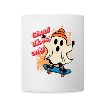Ghoul Vibes Only Funny Cool Saying Design - Mug - white - Front
